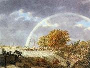 unknow artist, Autumn Landscape with Rainbow